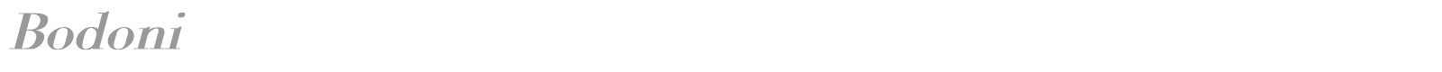 Bodoni font preview